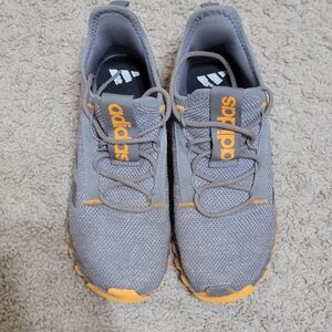 Adidas Gray and Orange Kids Shoes